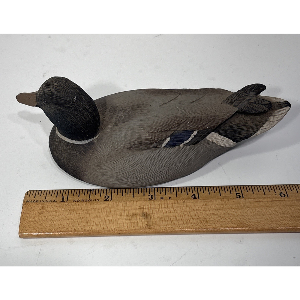 Boyds Masters Series Mallard Drake Duck Figurine Signed Joe Weaver 1987 Resin - Picture 8 of 11